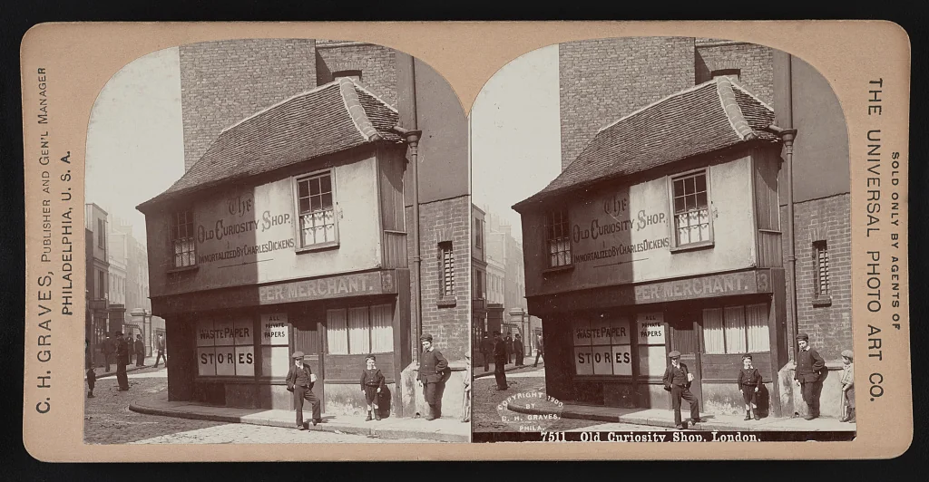 Old Curiosity Shop, London, 1900. Holborn-Viertel, wenige Minuten von der späteren LSE-Adresse Houghton Street entfernt.