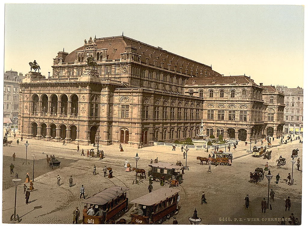 Wiener Opernhaus, Photochrom ca. 1890-1900